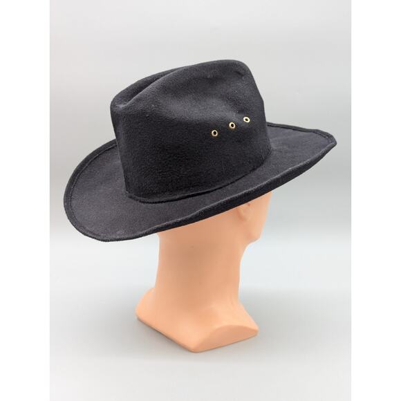 N.R. Texana 5X Black Western Cowboy Suede Style Hat Mexico Size 5.5 US 6 7/8